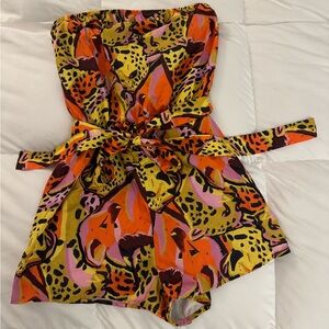 Vibrant Strapless Romper